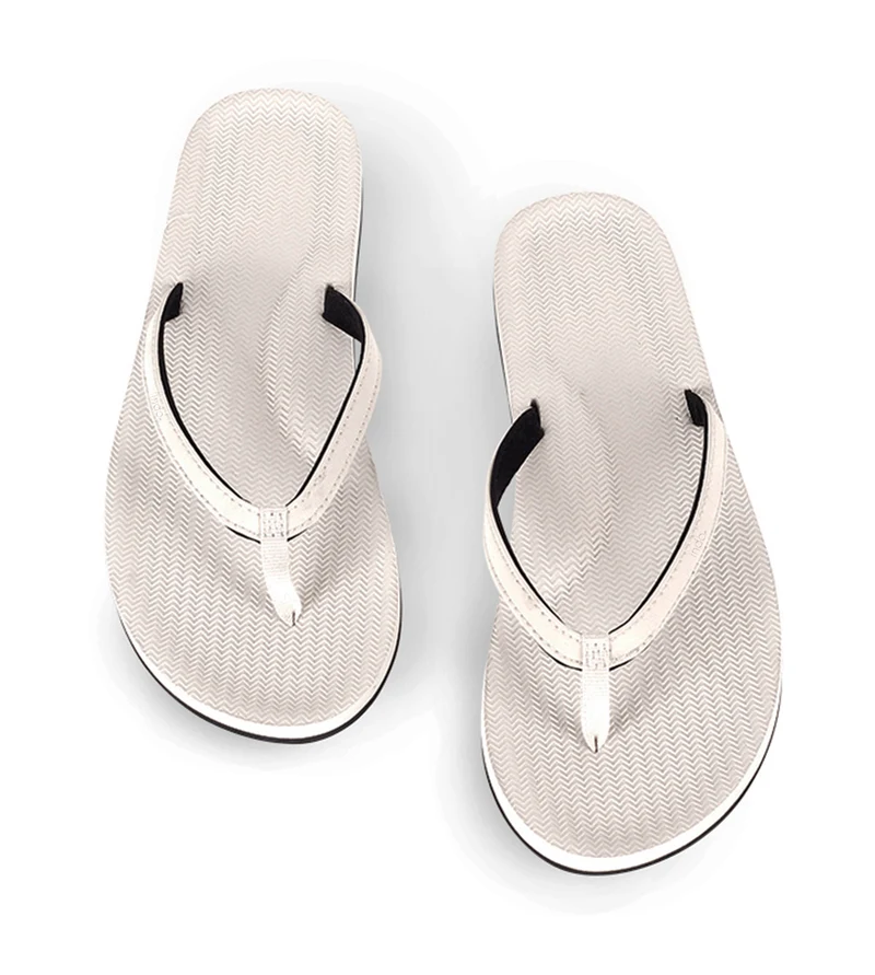 Indosole Essentials Flip Flops Women Sea Salt – Eco-Friendly Recycled Tire Sandals for Women