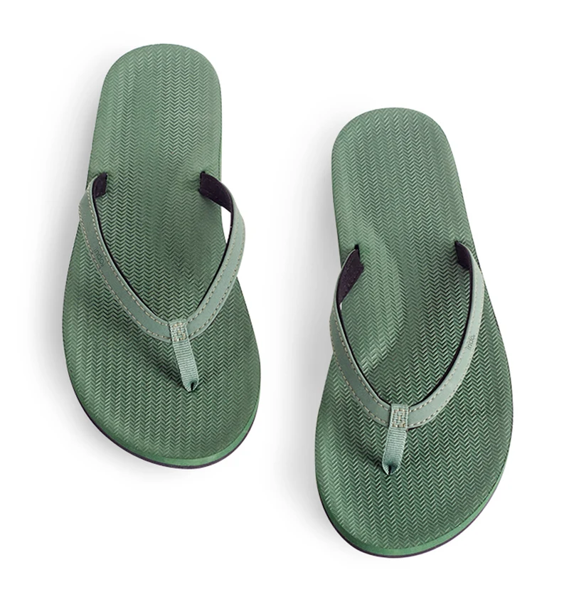 Indosole Essentials Flip Flops Women Leaf – Eco-Friendly Recycled Tire Sandals for Women