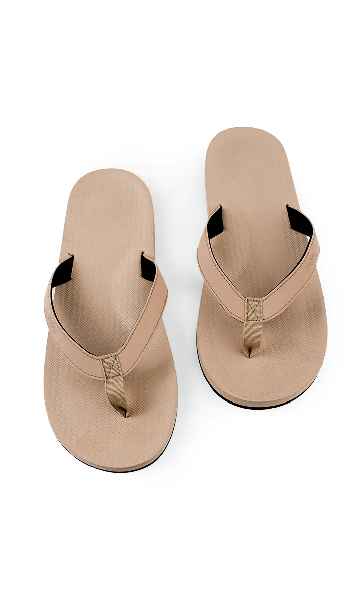 Indosole Essentials Men’s Light Soil Flip Flops – Eco-Friendly Comfortable Sandals