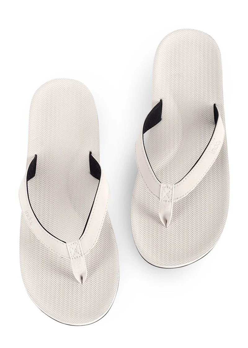 Indosole Essentials Men’s Sea Salt Flip Flops – Eco-Friendly Comfortable Sandals