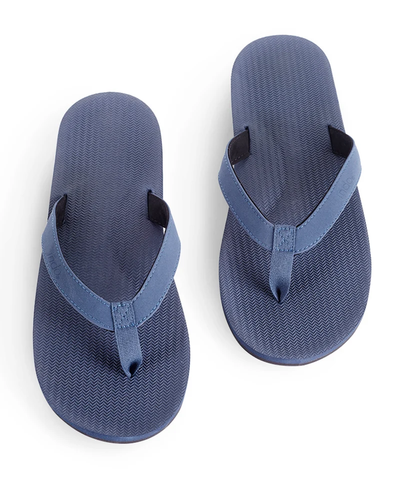 Indosole Essentials Men’s Shore Flip Flops – Eco-Friendly Comfortable Sandals
