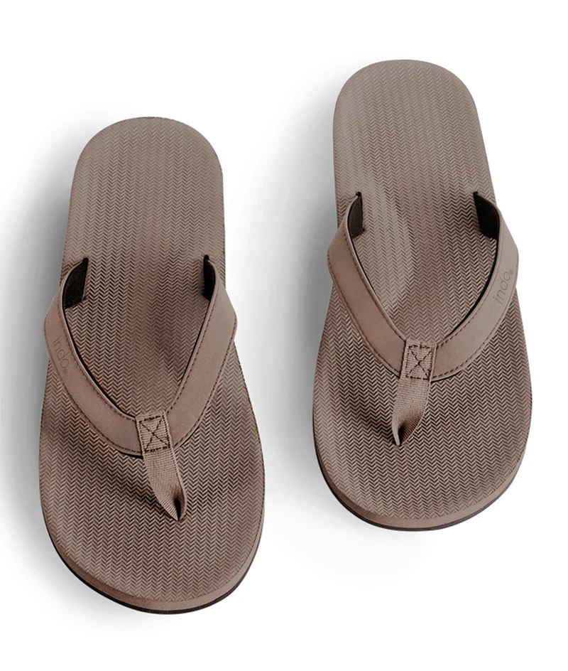 Indosole Essentials Men’s Soil Flip Flops – Eco-Friendly Comfortable Sandals