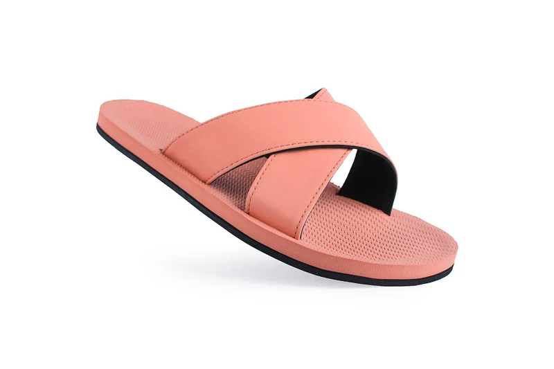 Indosole Essentials Cross Men Rust Sandals – Eco-Friendly & Comfortable