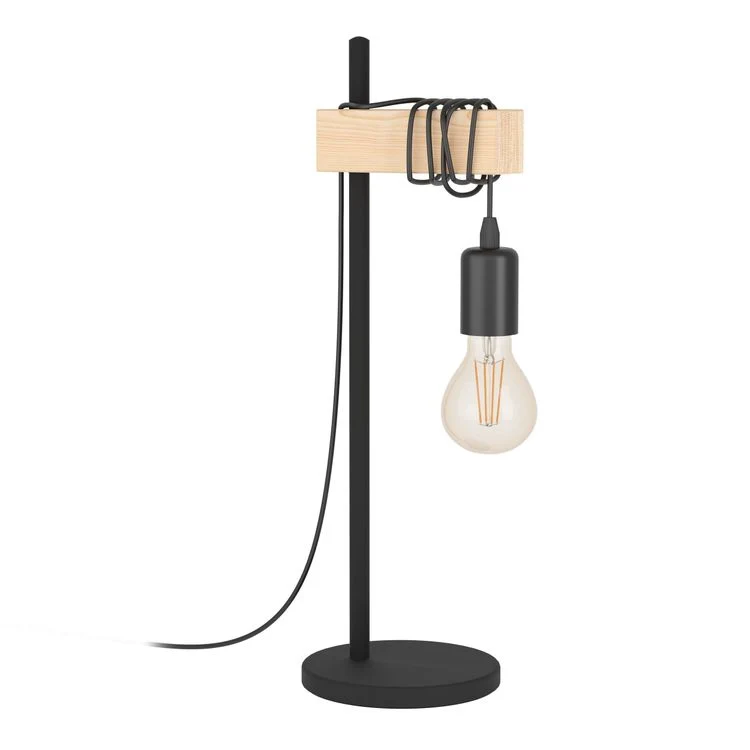 Eglo tafellamp Townshend E27 zwart