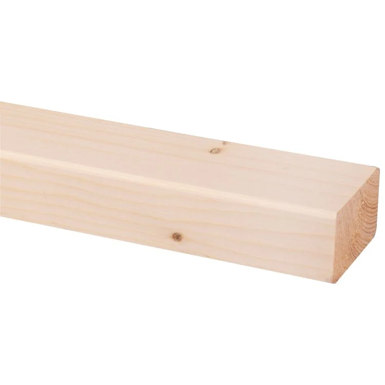 Vurenhout schaaflat geschaafd, geschuurd 5,8x3,8cm 210cm