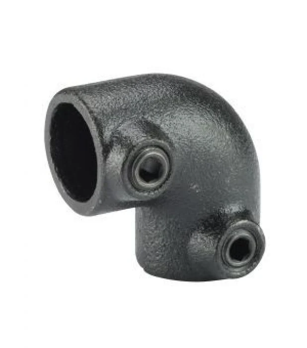 Steigerbuis koppeling hoekverbinder zwart Ø28mm