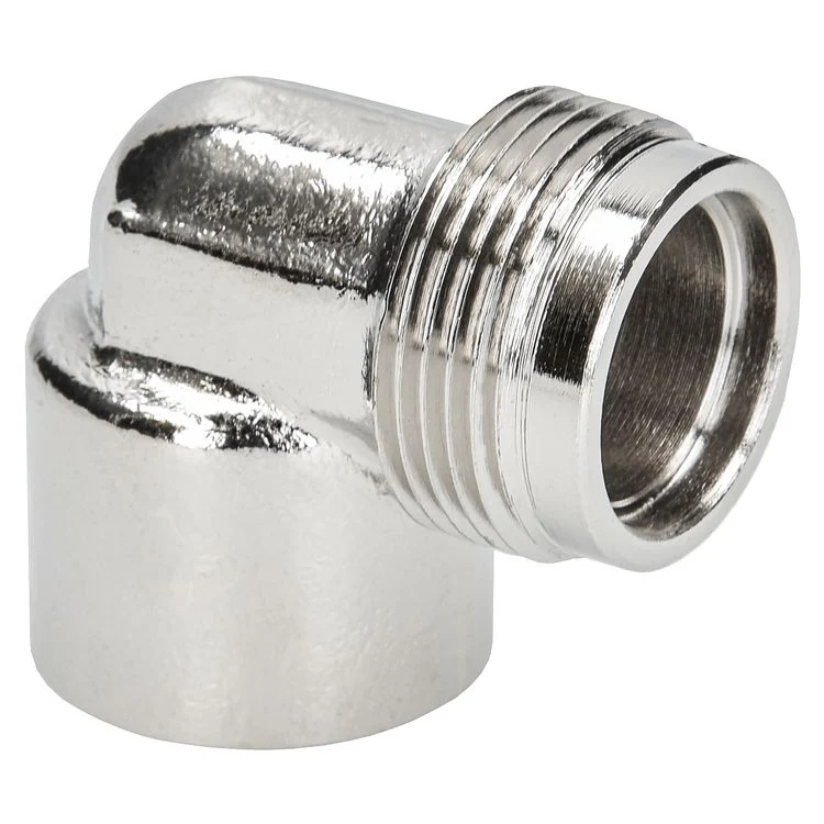 Sanivesk gas aansluitnippel metaal 90° chroom 1/2"xM24