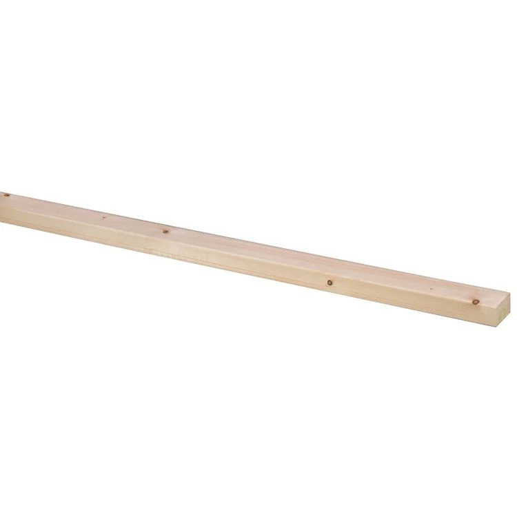 Vurenhout schaaflat geschaafd, geschuurd 6,9x4,4cm 300cm