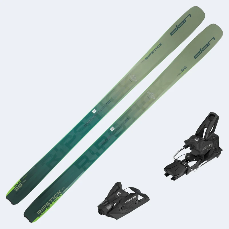 2026 Elan Ripstick 96 Blem Skis with Salomon Strive 14 GW Bindings
