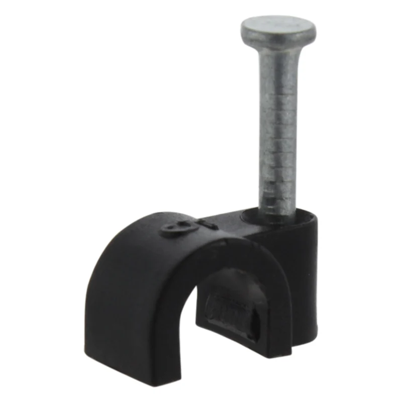 Q-Link kabelclip rond zwart 5mm 20 stuks