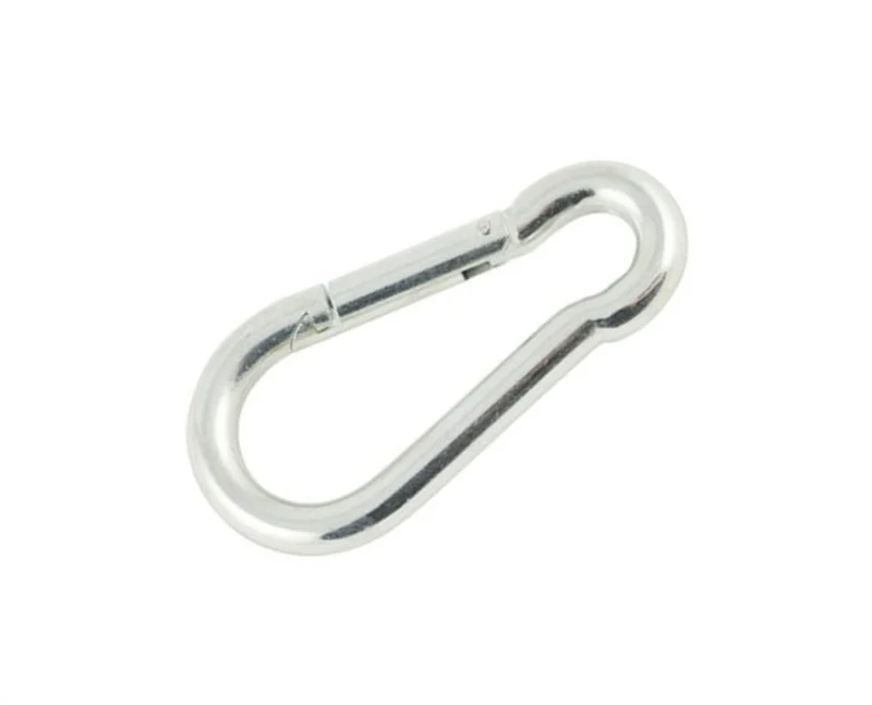 Deltafix karabijnhaak verzinkt zilver 6x60mm