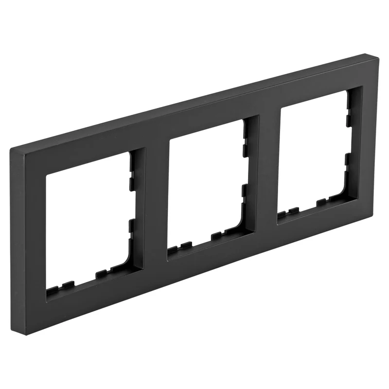 Q-Link S-Line afdekraam 3-voudig mat zwart