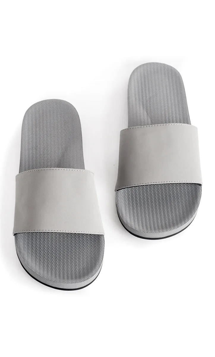Indosole Essentials Men’s Granite Slides – Comfortable Eco-Friendly Sandals