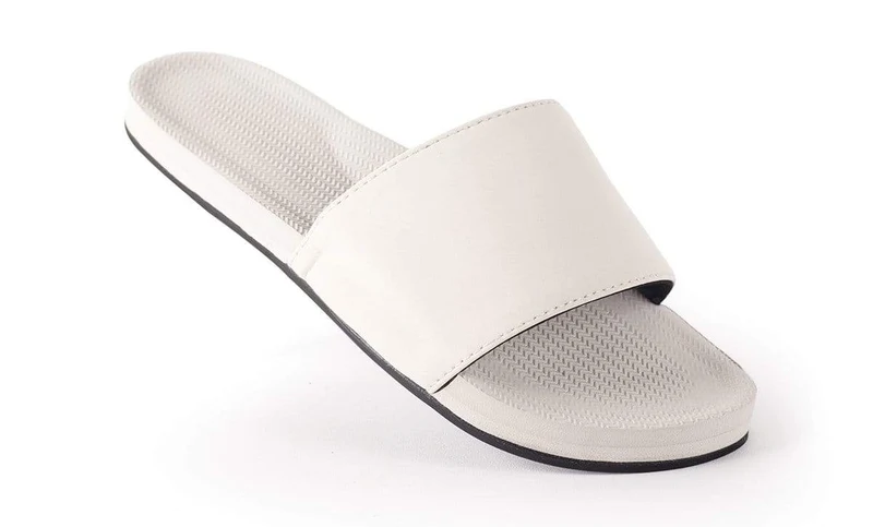 Indosole Essentials Men’s Sea Salt Slides – Comfortable Eco-Friendly Sandals