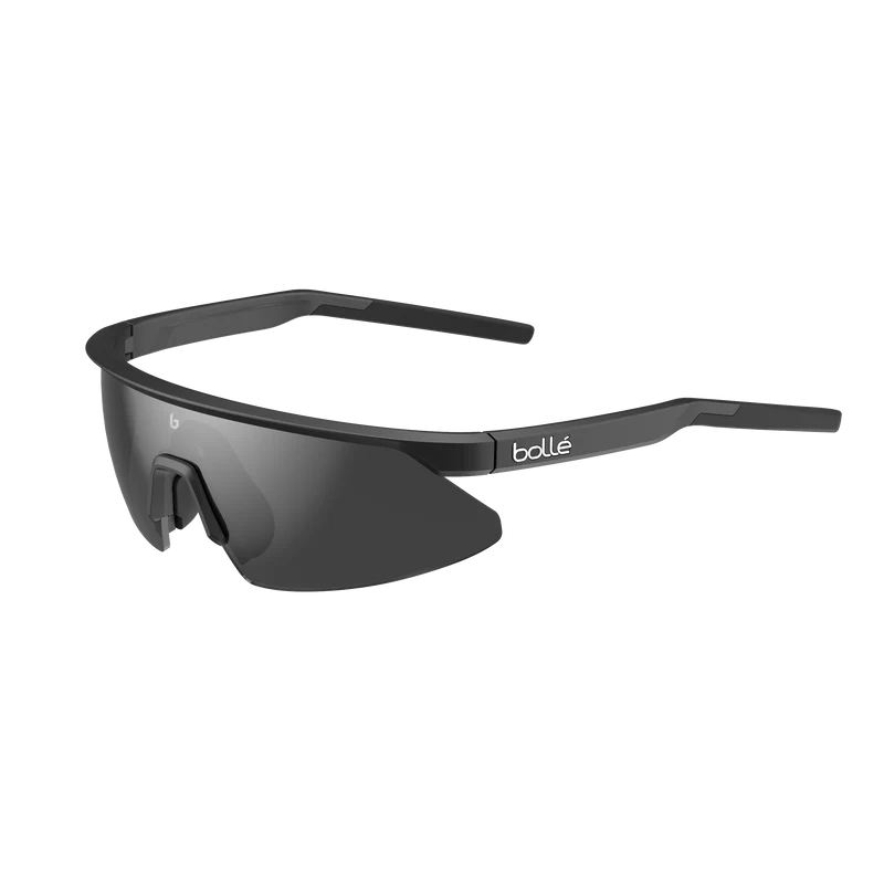 Bollé Micro Edge Black Matte Sunglasses with TNS Gun Lens – Lightweight Performance Eyewear