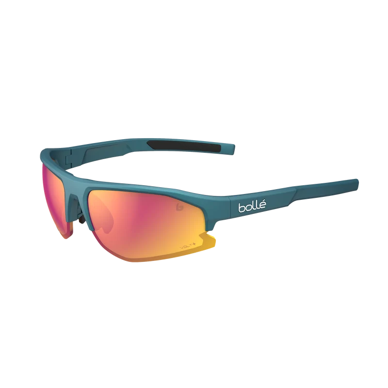 Bollé Bolt 2.0 Creator Teal Metallic Sunglasses with Volt+ Ruby Polarized Lens