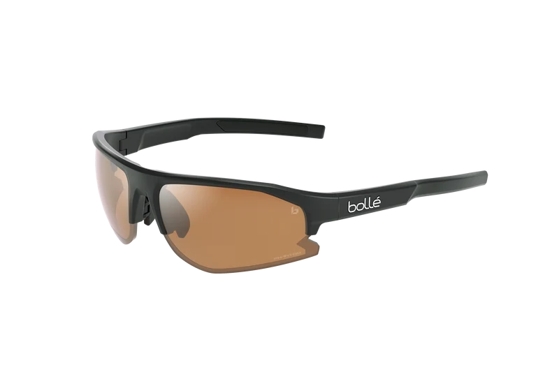 Bollé BOLT 2.0 Black Matte Sunglasses with Phantom Brown Gun Photochromic Lens