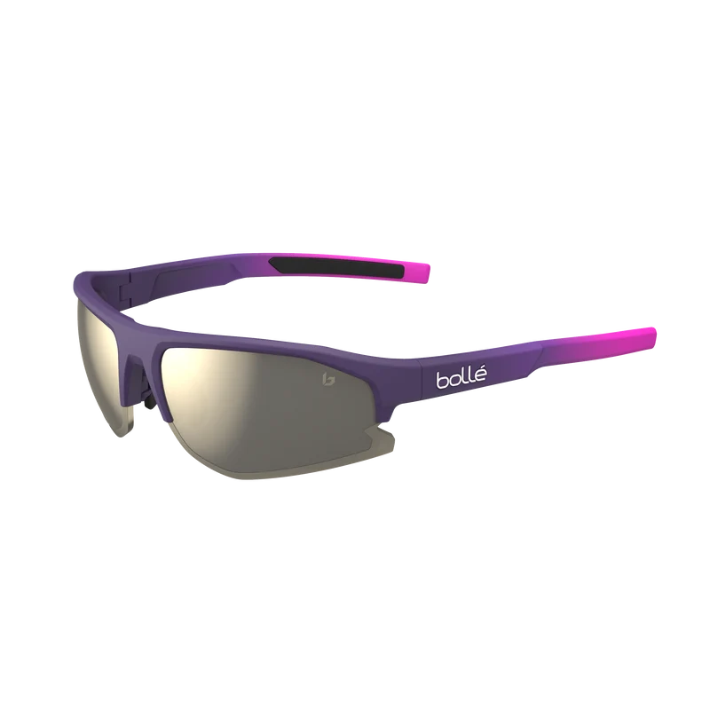 Bollé BOLT 2.0 S Burgundy Pink Matte Sunglasses with TNS Gold Lens