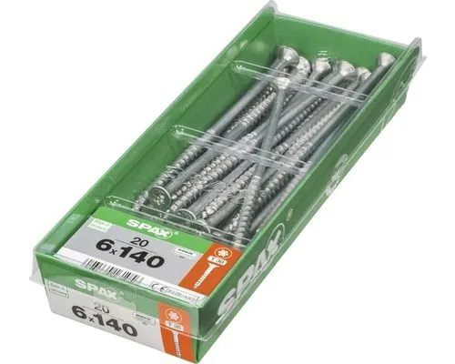 Spax schroef T-star plus verzonken kop 6x140mm 20st
