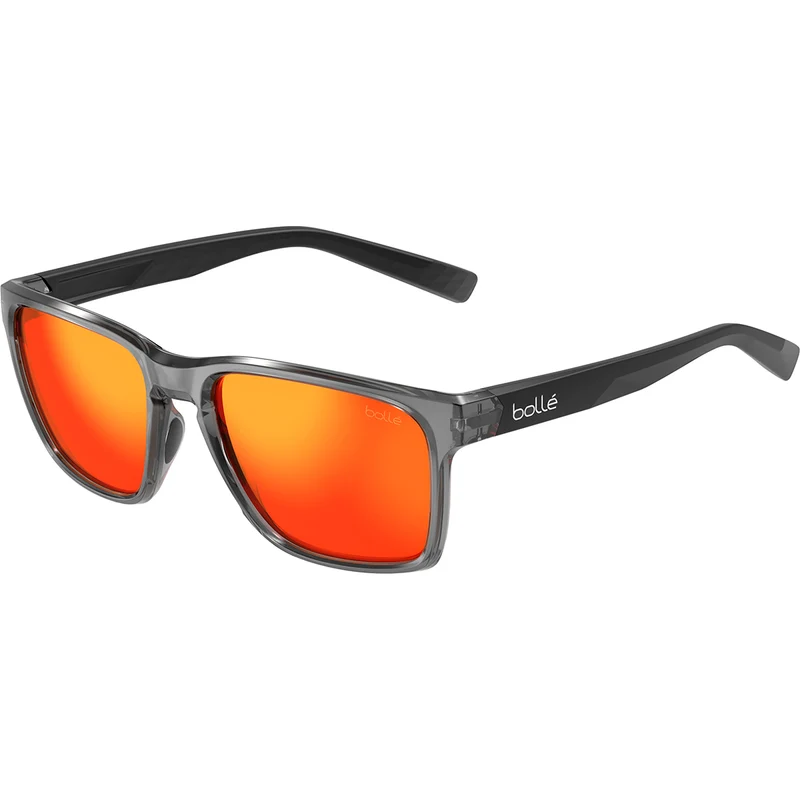 Bollé Reverence Grey Crystal Black Sunglasses with Sunrise Polarized Lenses