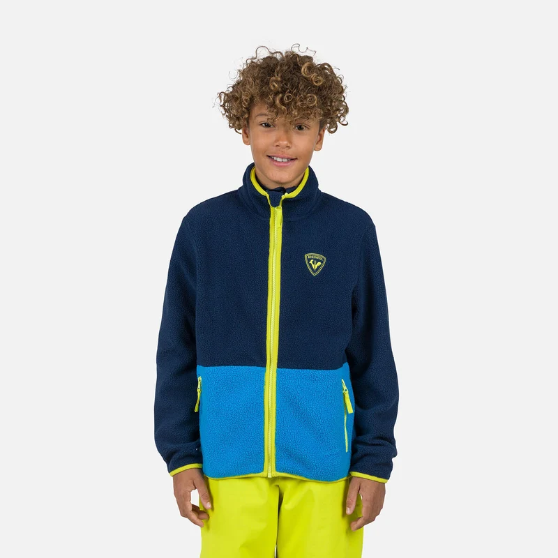 Rossignol Jr Alltrack FZ kinder fleece vest blauw