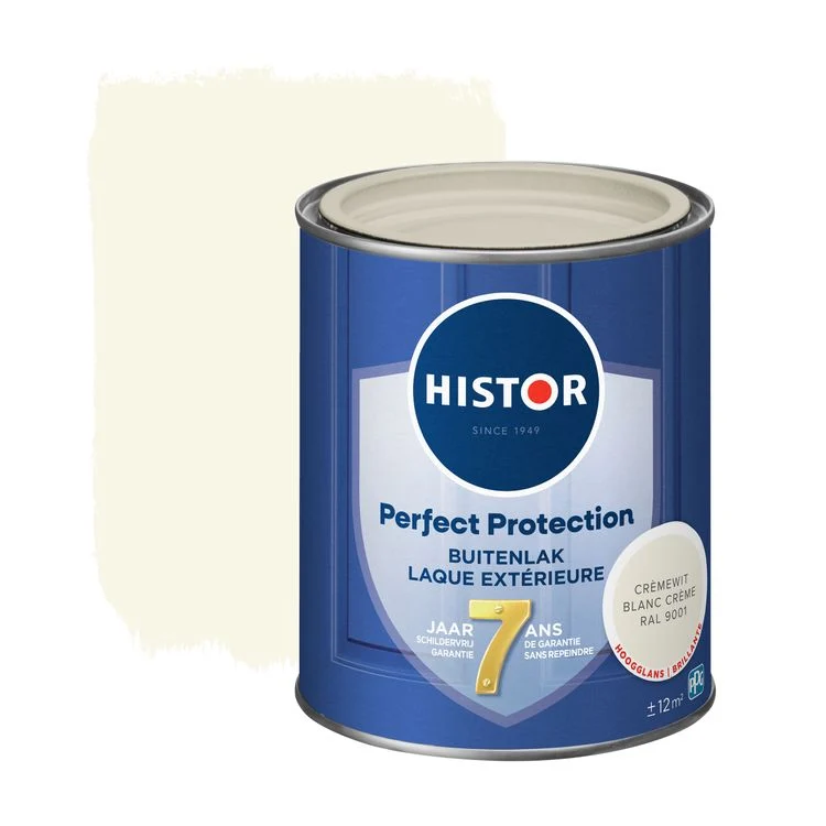 Histor Perfect Protection buitenlak hoogglans RAL9001 cremewit 750ml