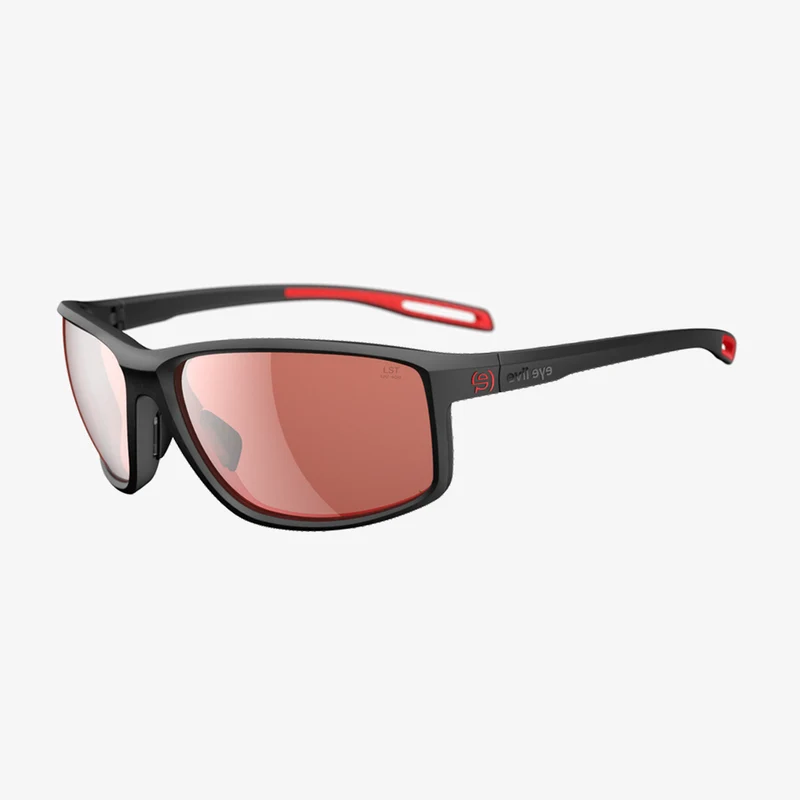 evil eye Stoked / Black Matt LST Active Silver Mirror