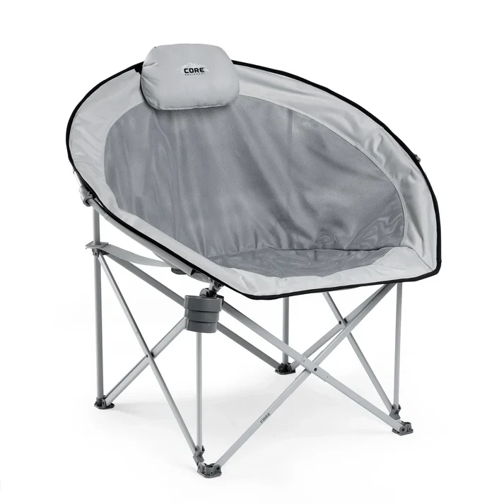 CORE EQUIPMENT Oversized Mesh Round Chair – Breathable, Heavy-Duty Outdoor Comfort