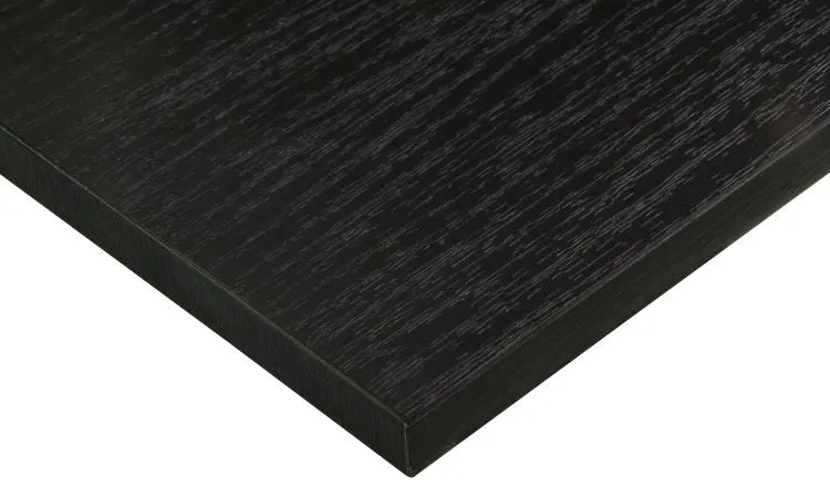 CanDo meubelpaneel rechte afwerking zwart houtnerf 18mm 120x30x1,8cm