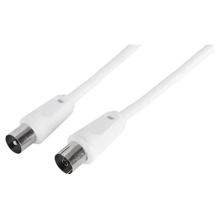 Q-Link coax kabel 3C2V HF recht wit 2m