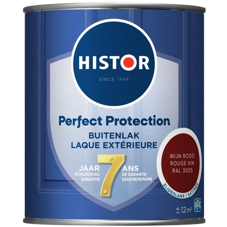 Histor Perfect Protection buitenlak zijdeglans RAL3005 wijn rood 750ml