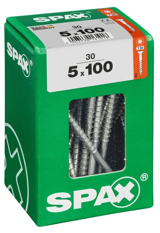 Spax schroef T-star plus verzonken kop 5x100mm 30st