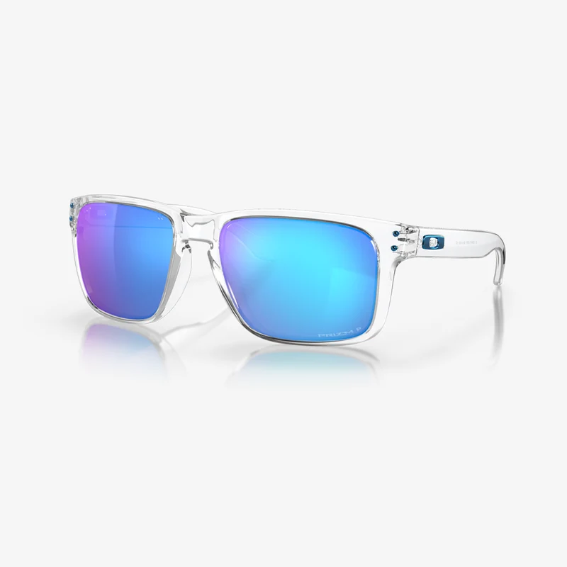 Oakley Holbrook XL / Polished Clear Prizm Sapphire Iridium Polarized