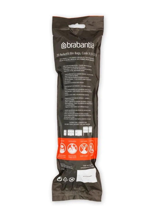 Brabantia vuilniszak PerfectFit met trekband 10-12L 20st