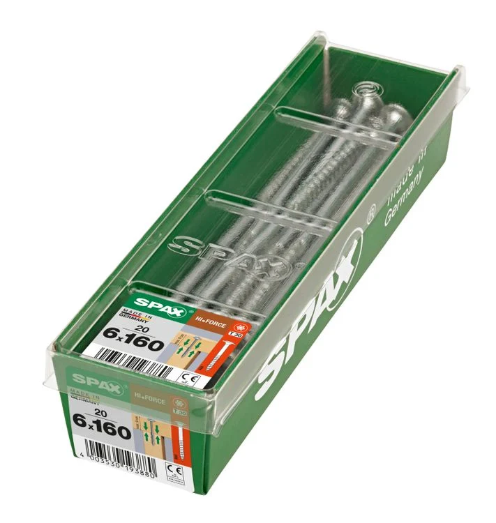 Spax HI.Force schroef T-star plus discuskop 6x160mm 20st