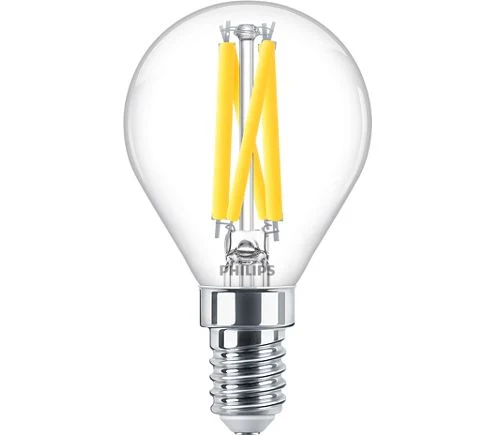 Philips LED kogellamp dimbaar E14 6W helder 4,5x8cm