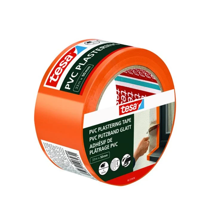 Tesa bepleisteringstape oranje 50mm 33m