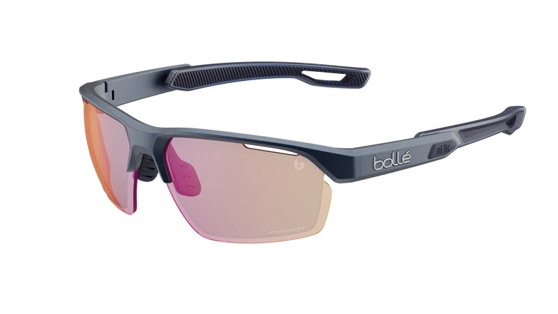 Bollé VICTUS PRO Steel Blue Metallic Helmet with Phantom Clear Lava Photochromic Lens