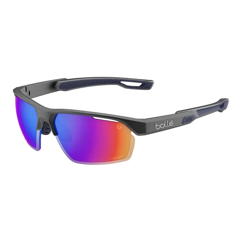 Bollé VICTUS PRO Titanium Matte Sunglasses with Volt+ Ultraviolet Polarized Lens
