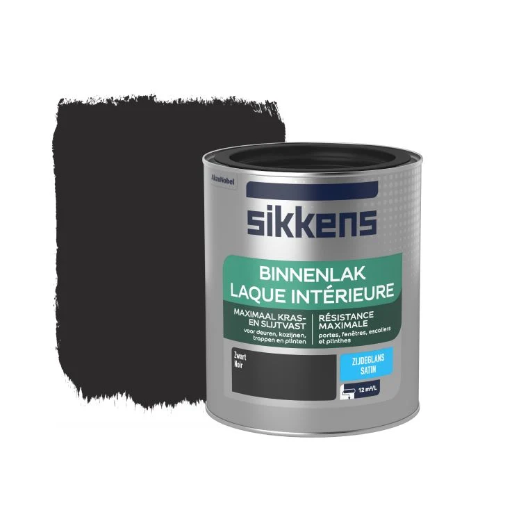Sikkens Binnenlak binnenlak zijdeglans zwart 750ml
