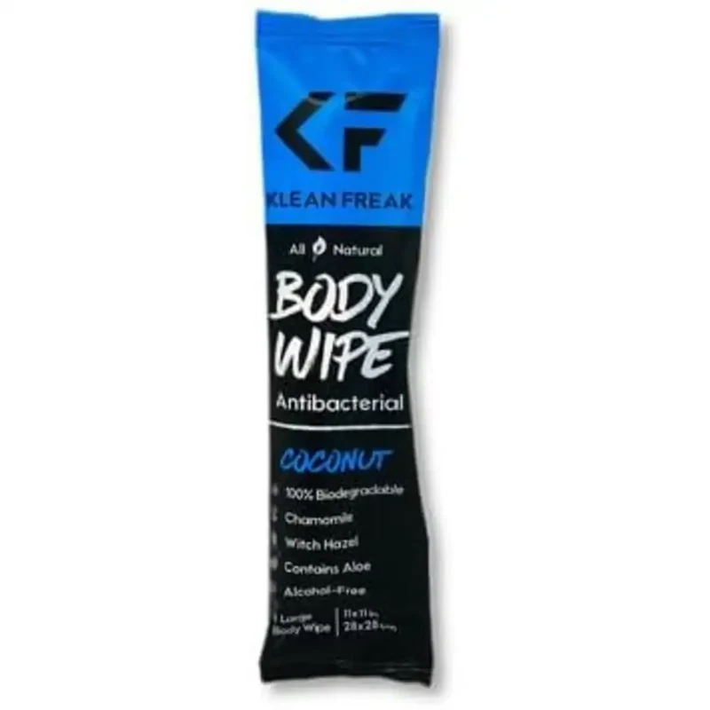 Klean Freak Coconut Body Wipes – Single Sachet | Refreshing & Convenient Personal Care