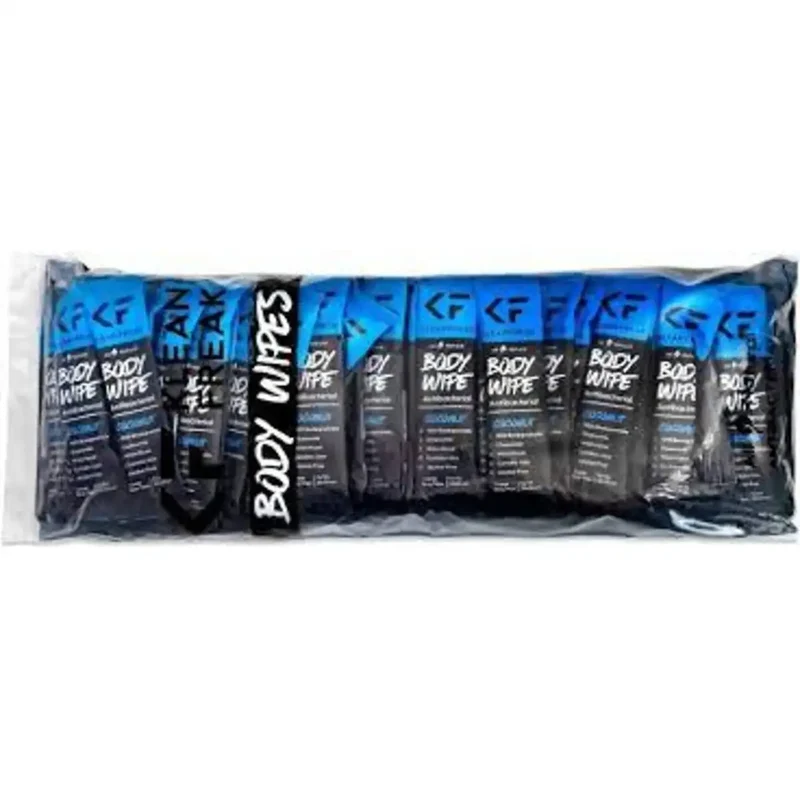Klean Freak Body Wipes 100 Pack – Coconut Scented Extra-Large Cleansing Wipes