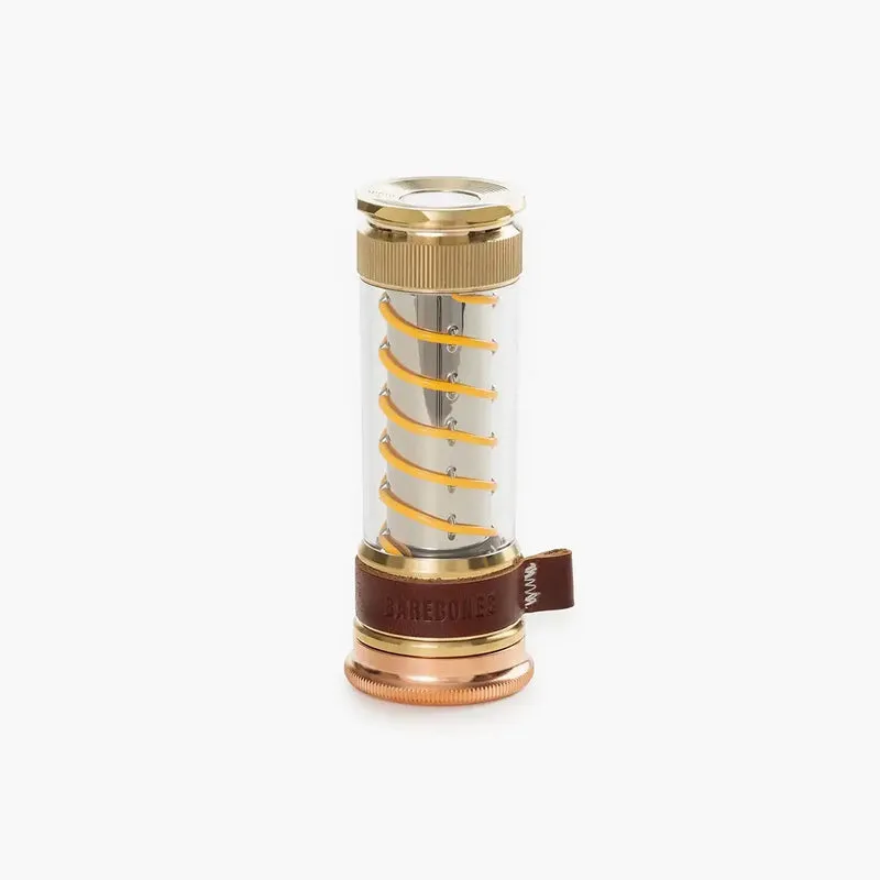 Barebones Edison Light Stick – Brass | Vintage-Style Rechargeable LED Camping Lantern