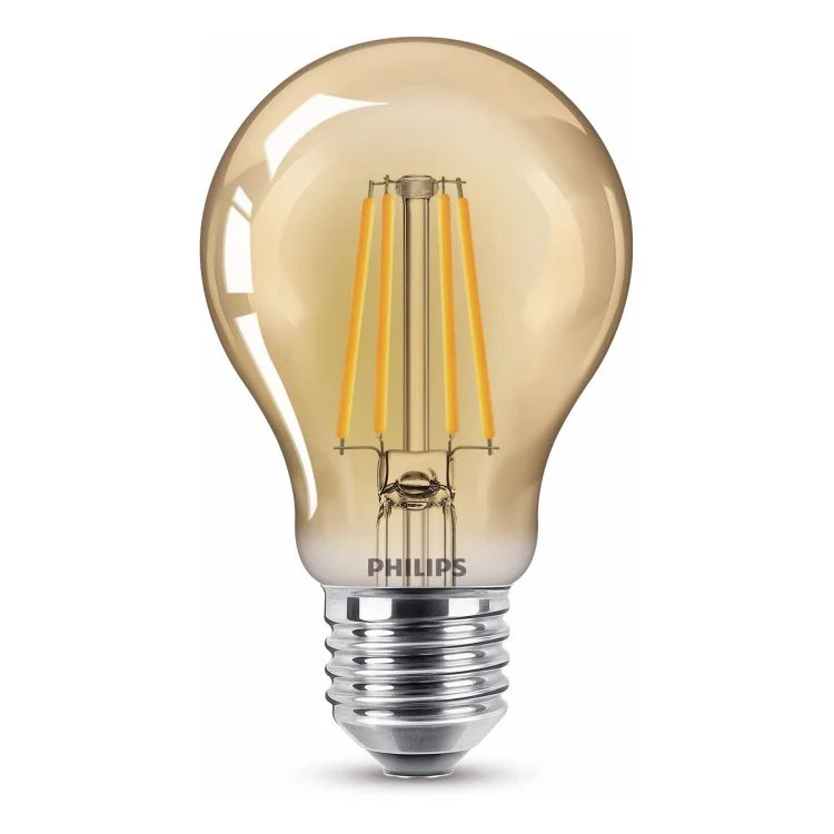 Philips LED standaard dimbaar E27 goud flame 3,1W 250LM