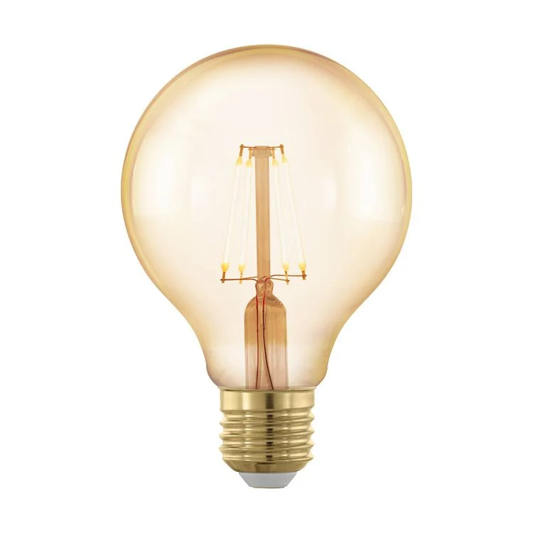 Eglo G80 LED globe dimbaar E27 goud extra warm wit 4,5W 400LM