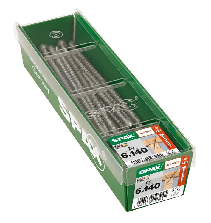 Spax IN.Force schroef T-star plus cilinderkop 6x140mm 20st
