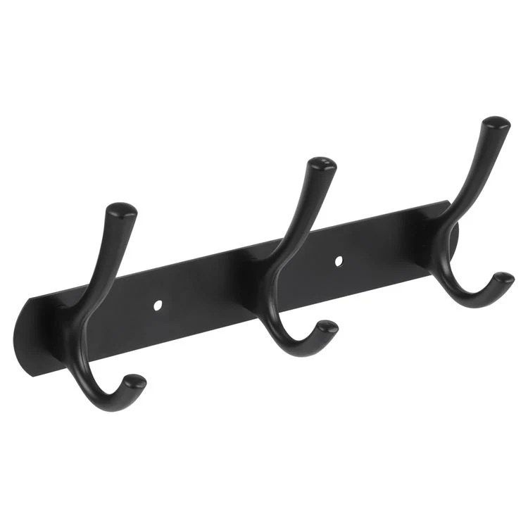 Differnz kapstok 3 haken RVS, aluminium mat zwart