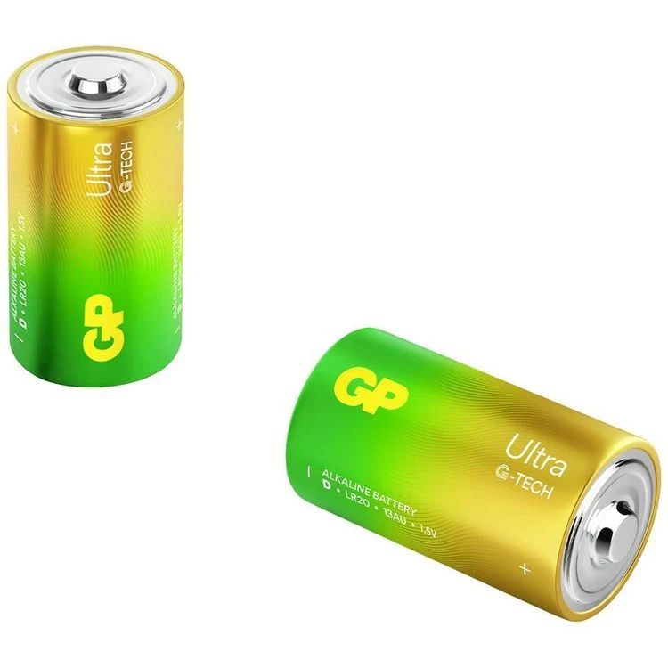 GP Ultra batterij D alkaline 2st