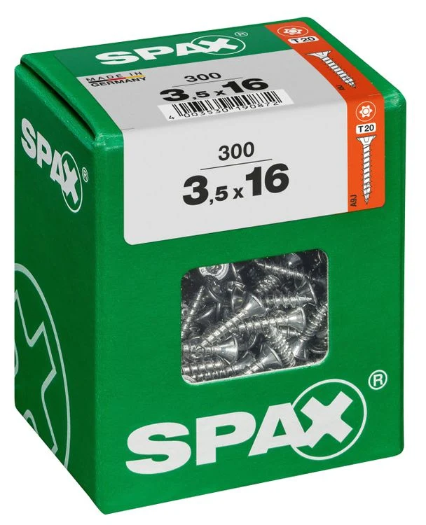 Spax schroef T-star plus verzonken kop 3,5x16mm 300st