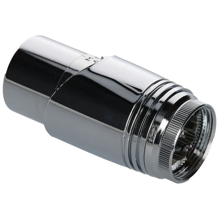 Sanivesk thermostatische radiatorknop recht 30mm zilver